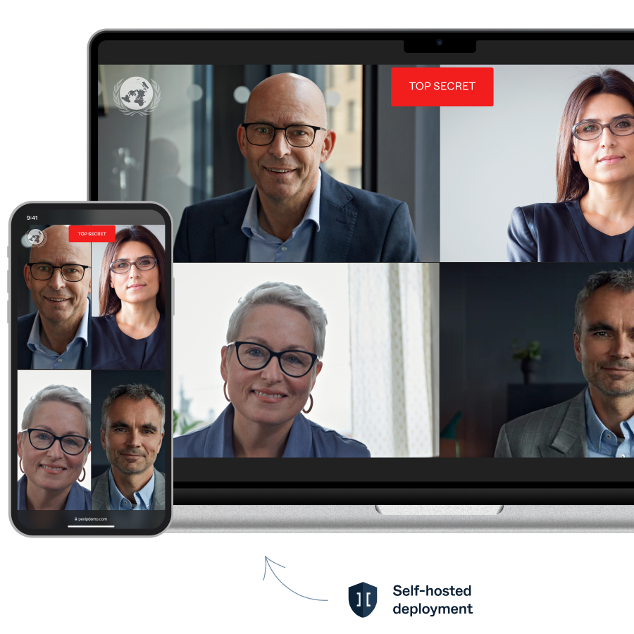 Pexip-Secure-Meeting-on-laptop-and-mobile-device