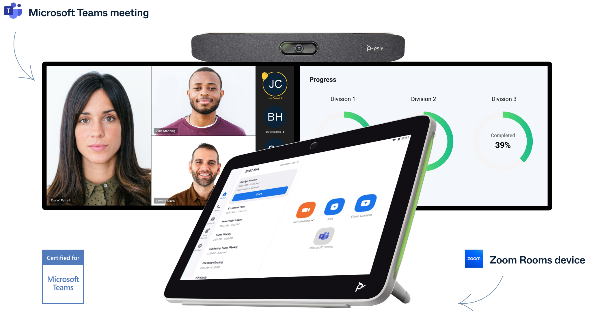 Pexip-Connect-for-Zoom-Room-dual-screen-content-with-pad